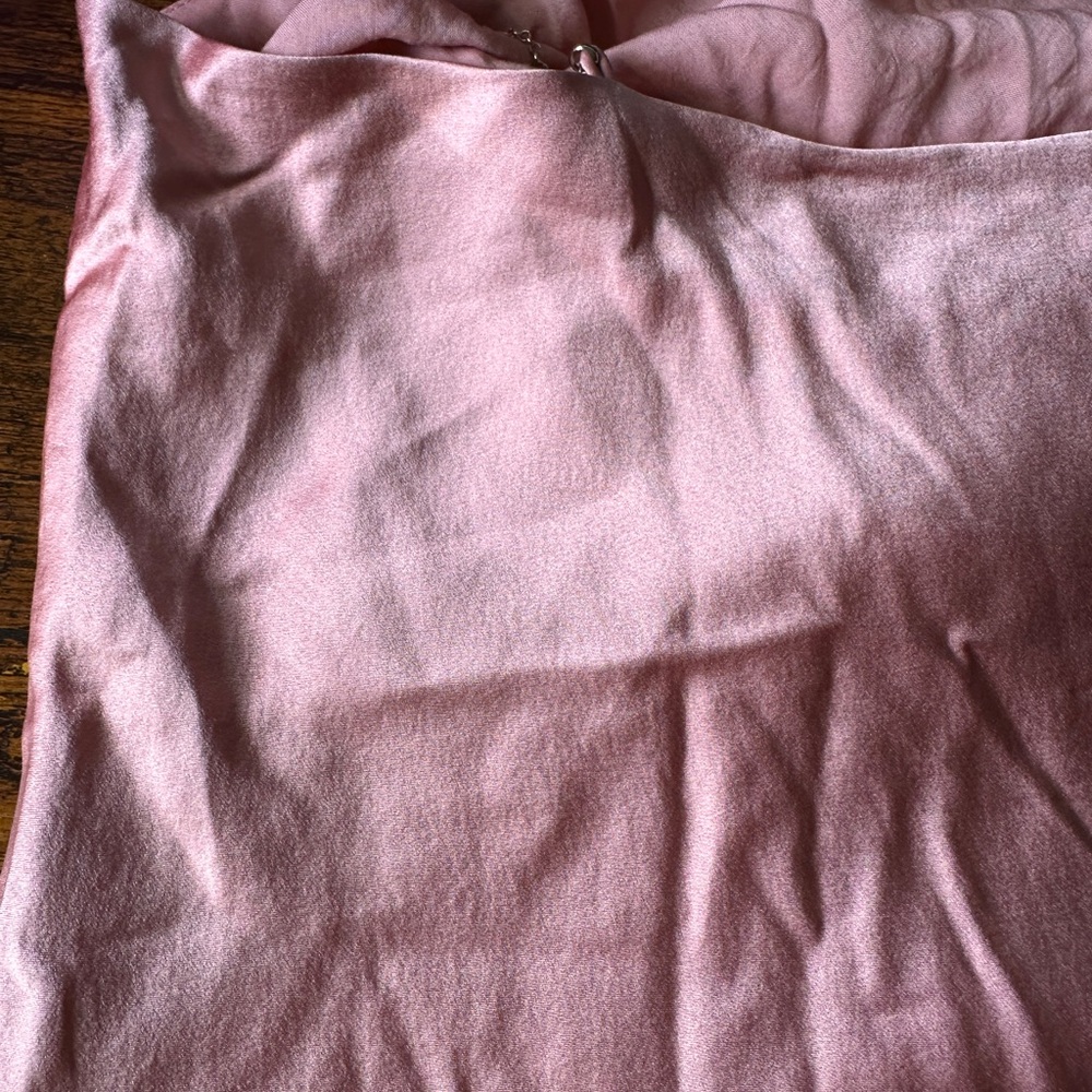 Cami NYC Busy Heart Stretch Silk Pearl Chain Strap Cami Pink Quartz Size S - Picture 7 of 14